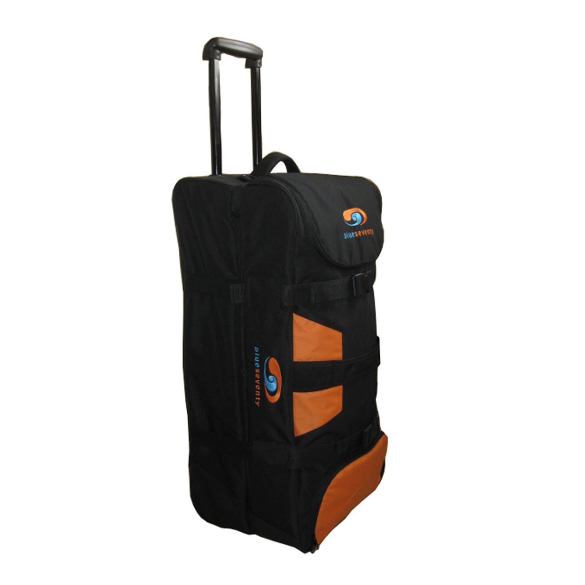 100% RPET hard sided two large main compartments sporty trolley bag 